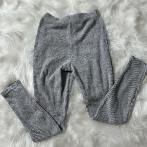 SHEIN light grey ribbed leggings